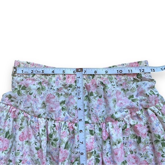 Vintage Floral A-Line Midi Skirt Size Small - Picture 6 of 8